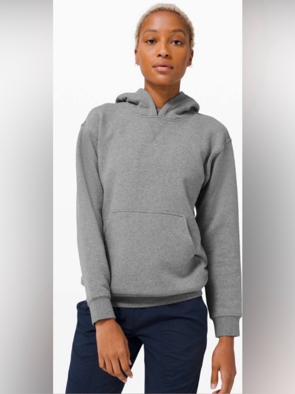 Lululemon All Yours Hoodie (Fleece) in the classic shade Heathered Core Medium G